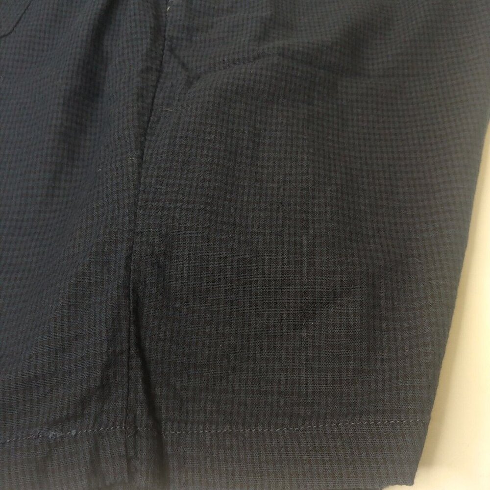 Dressbarn Shorts Plus Size 2X Shorts Blue Plaid Elastic Drawstring Rayon Cotton - Picture 7 of 8